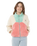 The Rip Curl Girls Girls Block Party Polar Fleece Jacket in Pink
