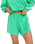High Tide Terry Shorts in Green