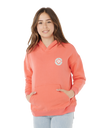 The Rip Curl Girls Girls Luxe Surf Hoodie in Watermelon