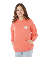 The Rip Curl Girls Girls Luxe Surf Hoodie in Watermelon