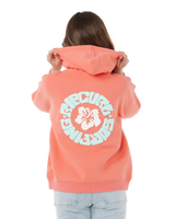 The Rip Curl Girls Girls Luxe Surf Hoodie in Watermelon