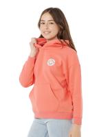 The Rip Curl Girls Girls Luxe Surf Hoodie in Watermelon