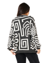 The Rip Curl Womens Sunset Jumper in Black & Off White
