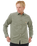 The Rip Curl Mens Classic Surf Cord Shirt in Cactus Green