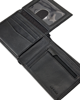 Patched Diamond PU All Day Wallet in Black