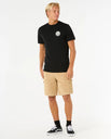 The Rip Curl Mens Classic Surf Cord Cargo Walkshorts in Khaki