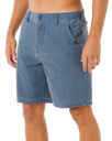 The Rip Curl Mens Boardwalk Cord Wiz Walkshorts in Washed Navy