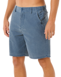 The Rip Curl Mens Boardwalk Cord Wiz Walkshorts in Washed Navy