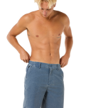 The Rip Curl Mens Boardwalk Cord Wiz Walkshorts in Washed Navy