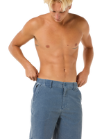 The Rip Curl Mens Boardwalk Cord Wiz Walkshorts in Washed Navy