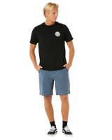 The Rip Curl Mens Boardwalk Cord Wiz Walkshorts in Washed Navy