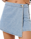 Ellie Denim Skort in Vintage Blue