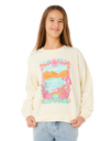 Girls Sunshine Squad Sweatshirt in Bone