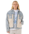 The Rip Curl Womens Artist Of The Search Cruisin' Sherpa Denim Jacket in Washed Blue