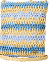 Crochet Mini 2.7L Cross Body Bag in Blue & Natural