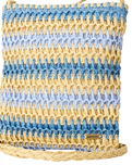 Crochet Mini 2.7L Cross Body Bag in Blue & Natural