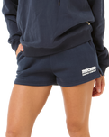 The Rip Curl Womens Surf Puff Jogger Shorts in Navy