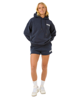 The Rip Curl Womens Surf Puff Jogger Shorts in Navy