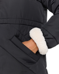 The Rip Curl Womens Anti-Series Anoeta Long Line Jacket in Washed Black