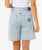 Las Dalias Relaxed Denim Shorts in Vintage Blue