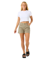 The Rip Curl Womens Cruisin Cargo Walkshorts in Sage