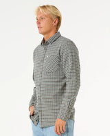The Rip Curl Mens Classic Surf Checked Shirt in Bluestone