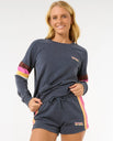 The Rip Curl Womens Las Dalias Colourblock Walkshorts in Navy