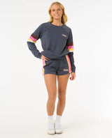 The Rip Curl Womens Las Dalias Colourblock Walkshorts in Navy