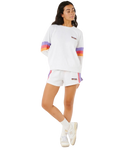 Las Dalias Colourblock Walkshorts in Grey Marle