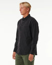 The Rip Curl Mens Classic Surf Washed Shirt in Black