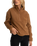 Tulua 1/4 Zip Reverse Fleece in Brown