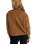 Tulua 1/4 Zip Reverse Fleece in Brown