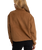 Tulua 1/4 Zip Reverse Fleece in Brown