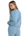 Insider Fleece Sweatshirt in Dusty Blue