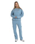 Insider Fleece Sweatshirt in Dusty Blue
