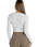 Charm Long Sleeve Top in White