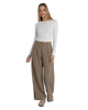 Mollie Check Trousers in Chocolate
