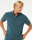 The Rip Curl Mens Classic Surf Washed Shirt in Pine Night