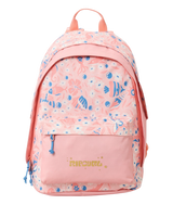 The Rip Curl Double Dome 24L + SCR Mixed Backpack in Light Pink