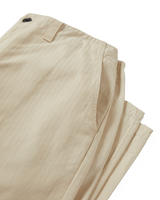 The Brixton Mens Surplus Herringbone Trousers in Whitecap
