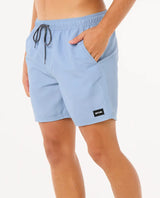 The Rip Curl Mens Easy Living Volley Shorts in Ice Blue