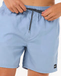 The Rip Curl Mens Easy Living Volley Shorts in Ice Blue