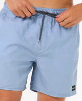The Rip Curl Mens Easy Living Volley Shorts in Ice Blue
