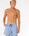 The Rip Curl Mens Easy Living Volley Shorts in Ice Blue