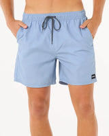 The Rip Curl Mens Easy Living Volley Shorts in Ice Blue