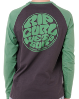 Boys Wettie Icon Long Sleeve T-Shirt in Grass Green