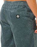 Premium Surf Cord Volley Shorts in Pine Night