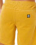 Premium Surf Cord Volley Shorts in Golden Hour