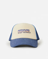 The Rip Curl Womens Mixed Revival Trucker Cap in Dark Blue