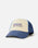 The Rip Curl Womens Mixed Revival Trucker Cap in Dark Blue